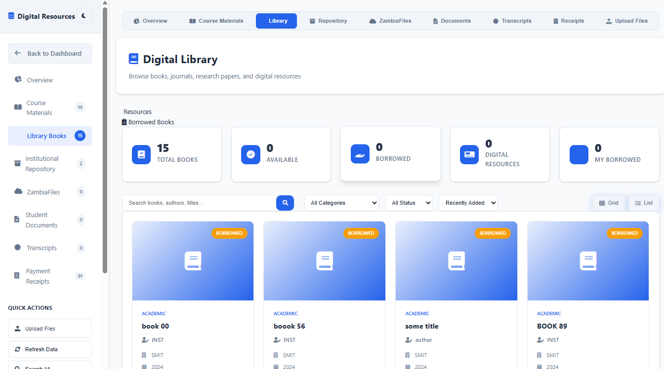 Digital e-library