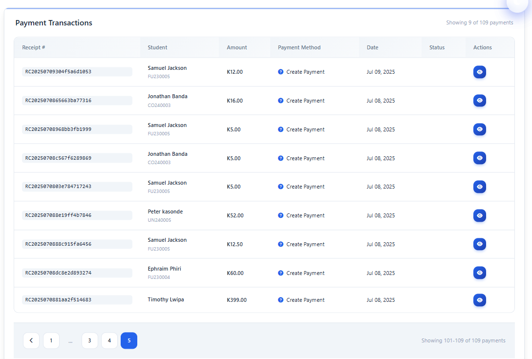 Online payment reconciliation